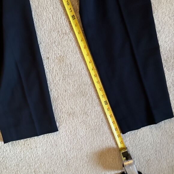 VTG Pendleton Navy 100% Virgin Wool Dress Pants High-Rise Blue | Sz 14/31W - Picture 8 of 11